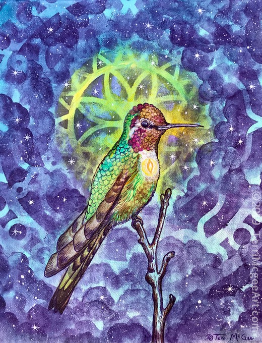 Cosmic Hummingbird5 canvasCRWM
