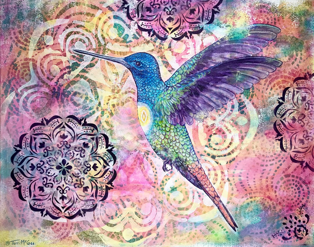 InnerLight Hummingbird1 16x20 canvas web