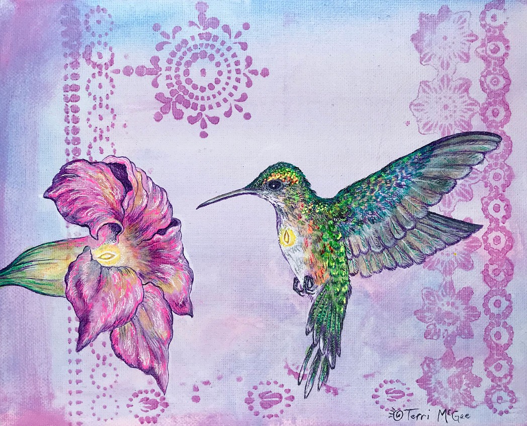 InnerLight Hummingbird1 8x10 Canvas web