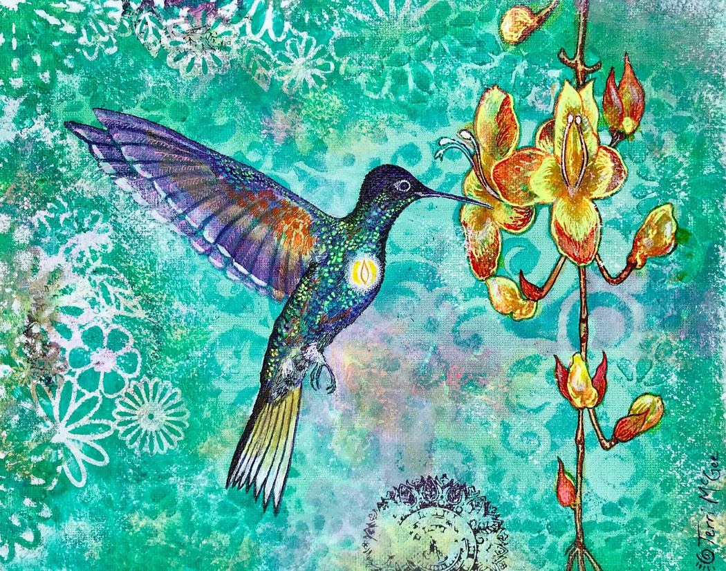 InnerLight Hummingbird2 8x10 canvas web
