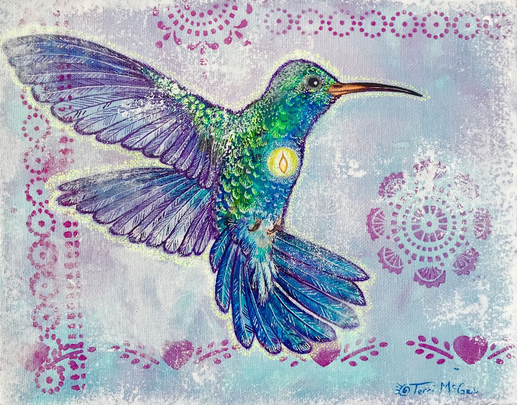 InnerLight Hummingbird5 8x10 canvas web