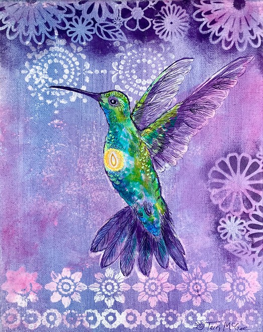 InnerLight Hummingbird8 8x10 Canvas web